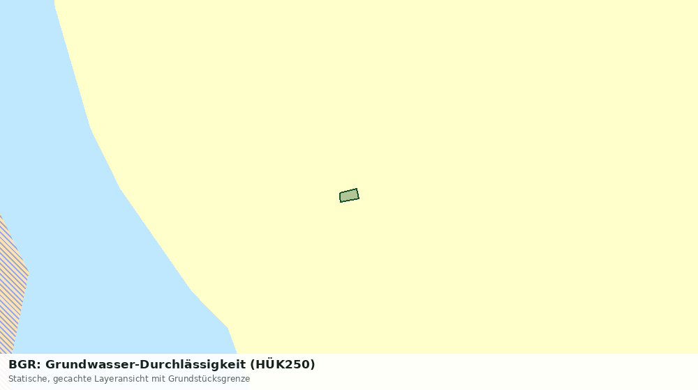 Statische Kartenansicht: BGR: Grundwasser-Durchlässigkeit (HÜK250)