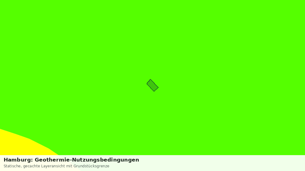 Statische Kartenansicht: Hamburg: Geothermie-Nutzungsbedingungen