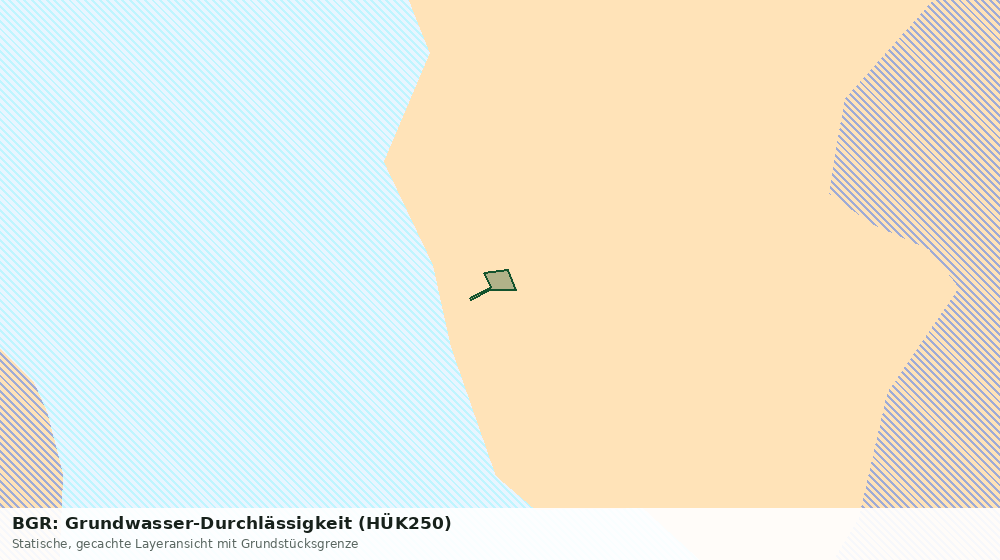 Statische Kartenansicht: BGR: Grundwasser-Durchlässigkeit (HÜK250)