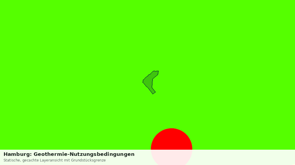Statische Kartenansicht: Hamburg: Geothermie-Nutzungsbedingungen