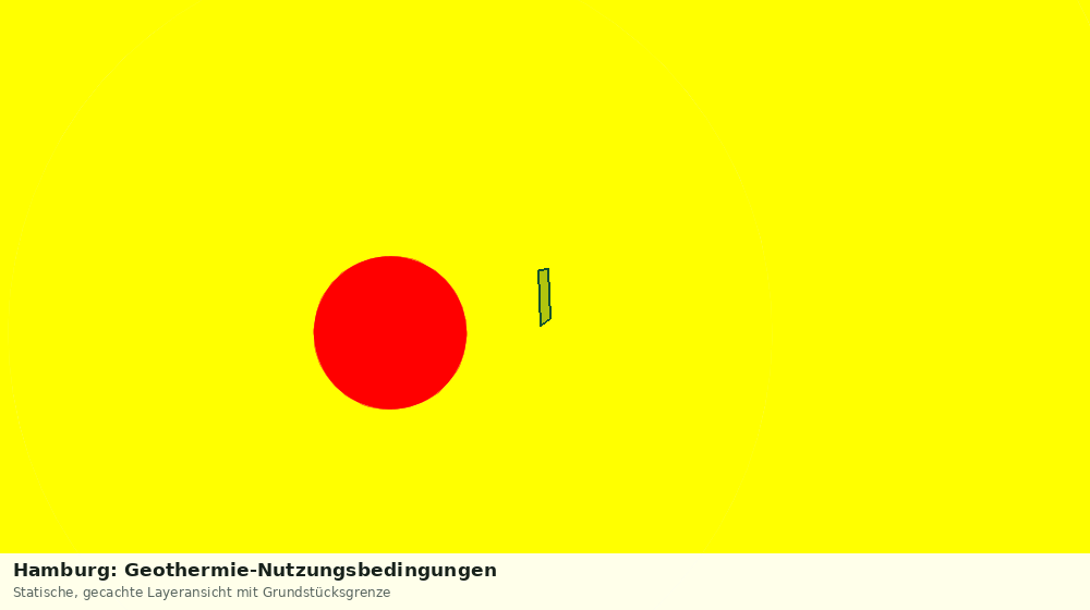 Statische Kartenansicht: Hamburg: Geothermie-Nutzungsbedingungen