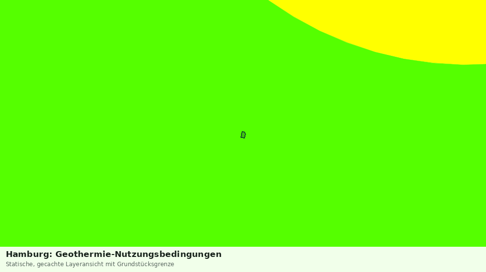 Statische Kartenansicht: Hamburg: Geothermie-Nutzungsbedingungen