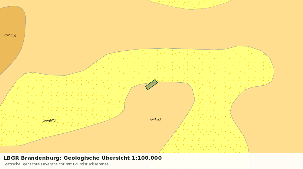 Statische Kartenansicht: LBGR Brandenburg: Geologische Übersicht 1:100.000
