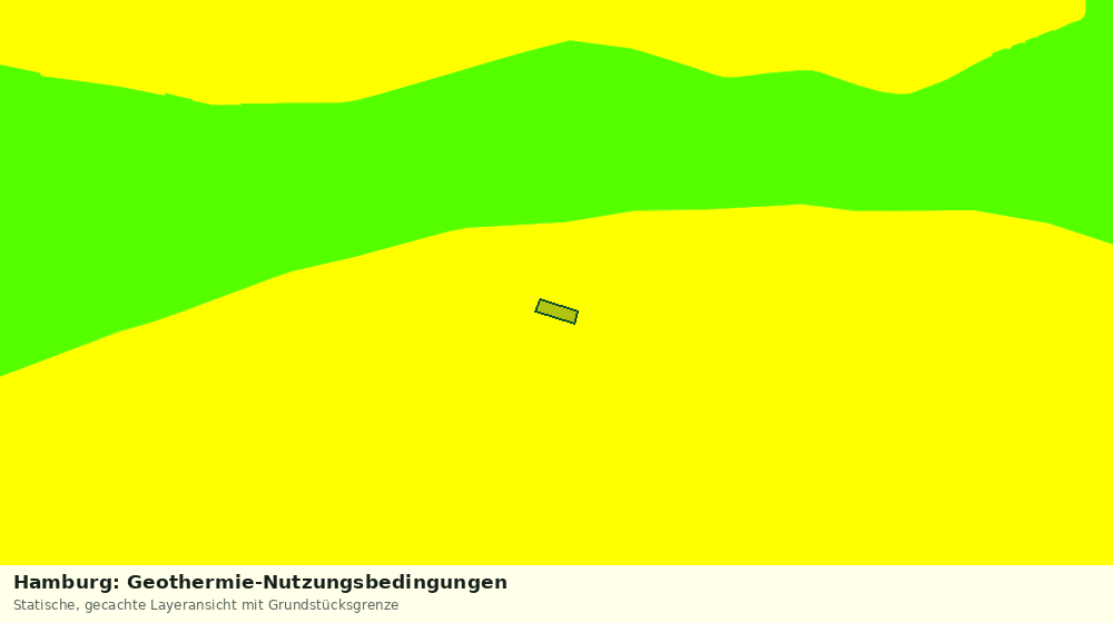 Statische Kartenansicht: Hamburg: Geothermie-Nutzungsbedingungen