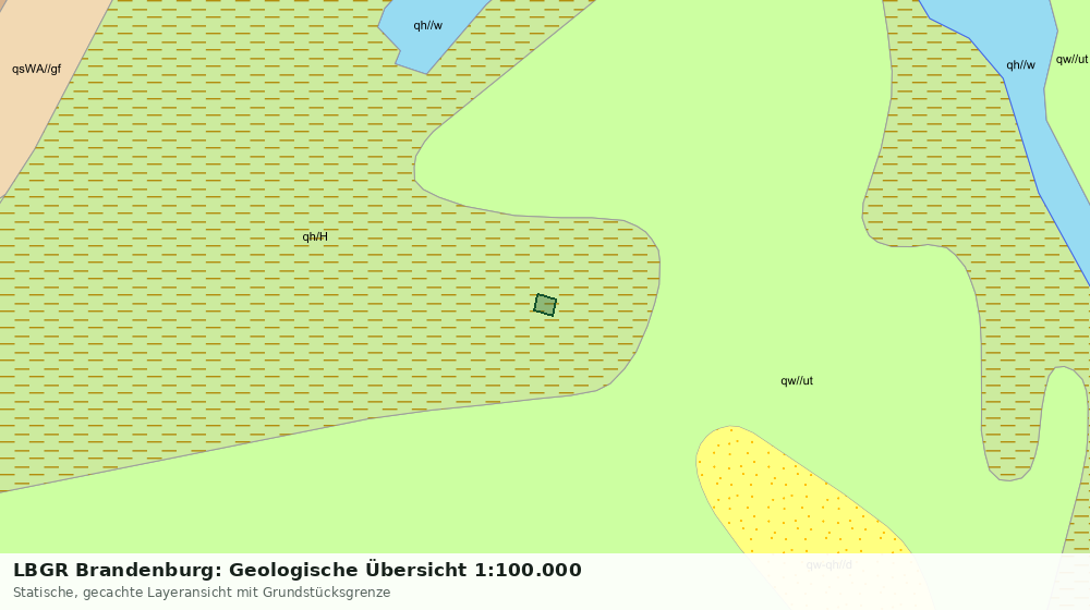 Statische Kartenansicht: LBGR Brandenburg: Geologische Übersicht 1:100.000