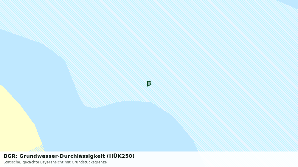 Statische Kartenansicht: BGR: Grundwasser-Durchlässigkeit (HÜK250)