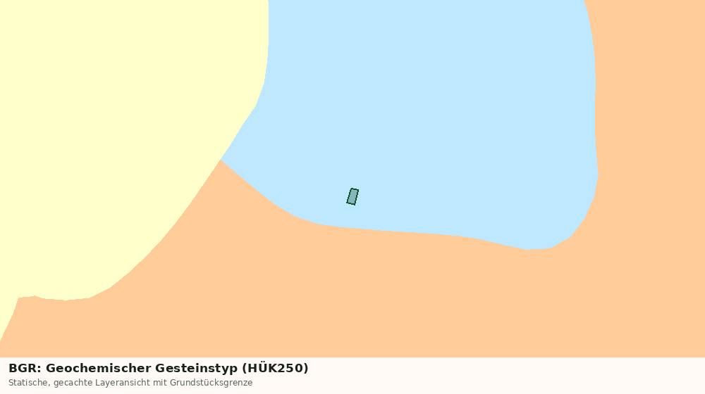 Statische Kartenansicht: BGR: Geochemischer Gesteinstyp (HÜK250)