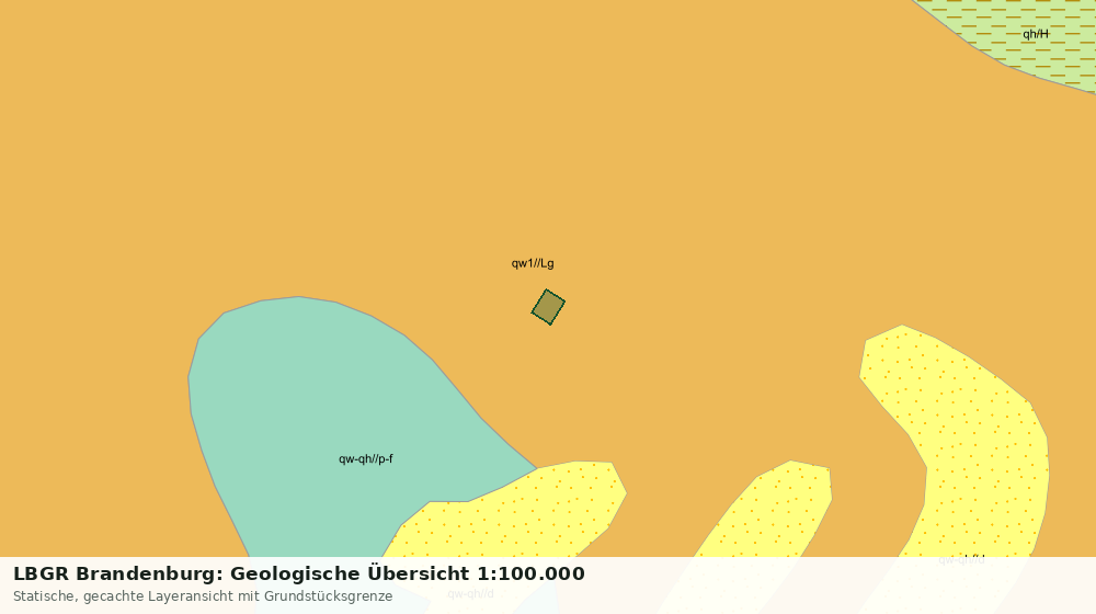 Statische Kartenansicht: LBGR Brandenburg: Geologische Übersicht 1:100.000