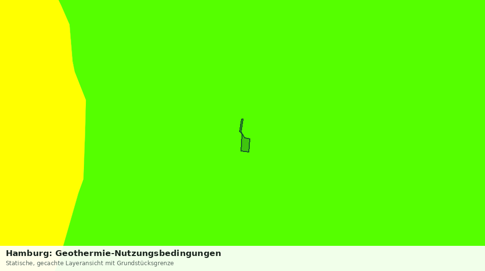 Statische Kartenansicht: Hamburg: Geothermie-Nutzungsbedingungen