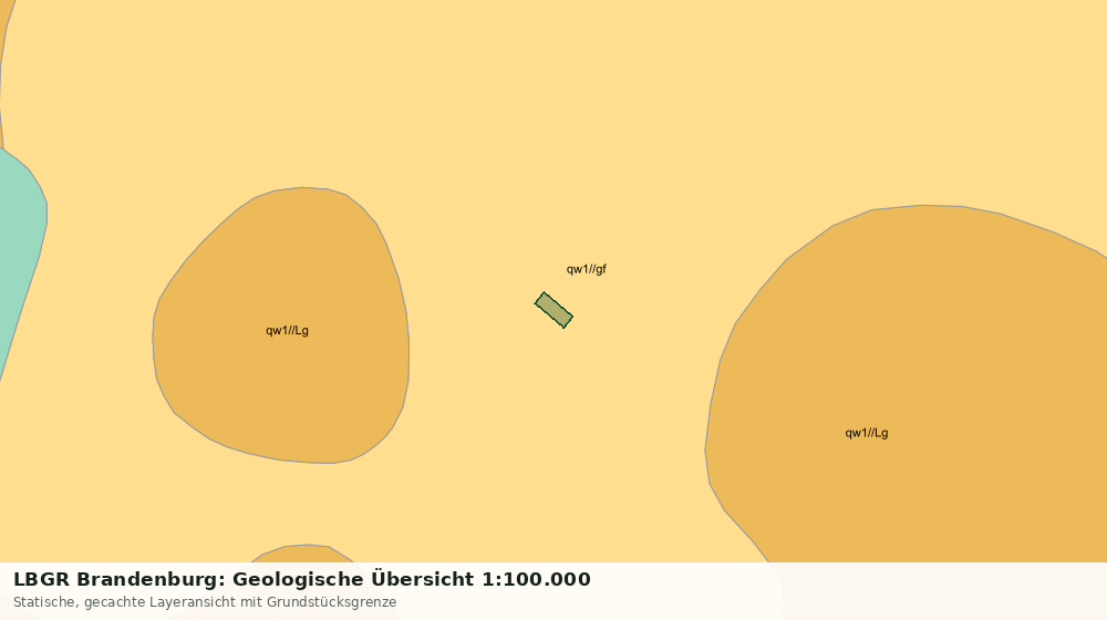 Statische Kartenansicht: LBGR Brandenburg: Geologische Übersicht 1:100.000