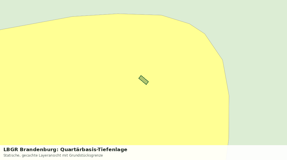 Statische Kartenansicht: LBGR Brandenburg: Quartärbasis-Tiefenlage