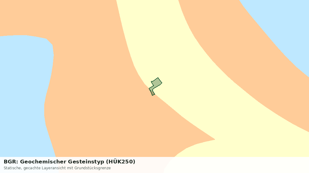 Statische Kartenansicht: BGR: Geochemischer Gesteinstyp (HÜK250)