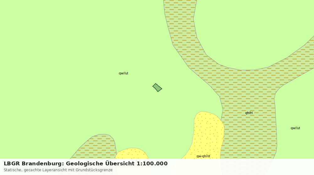 Statische Kartenansicht: LBGR Brandenburg: Geologische Übersicht 1:100.000