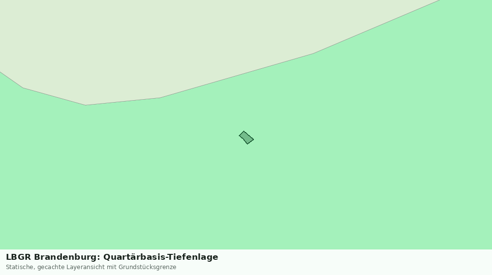 Statische Kartenansicht: LBGR Brandenburg: Quartärbasis-Tiefenlage