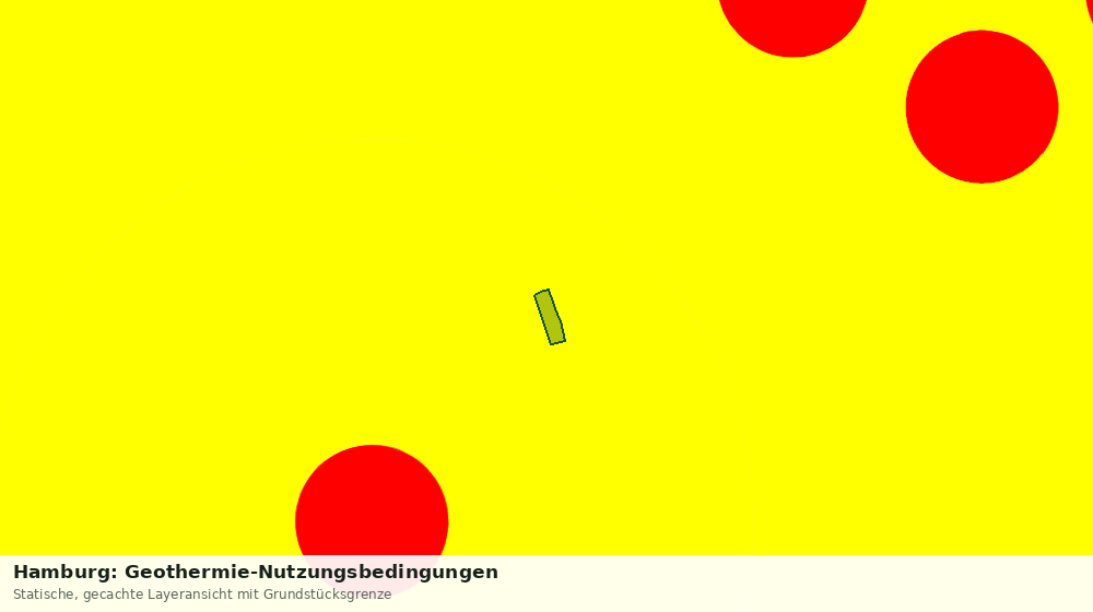 Statische Kartenansicht: Hamburg: Geothermie-Nutzungsbedingungen