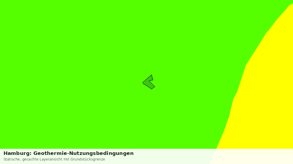Statische Kartenansicht: Hamburg: Geothermie-Nutzungsbedingungen