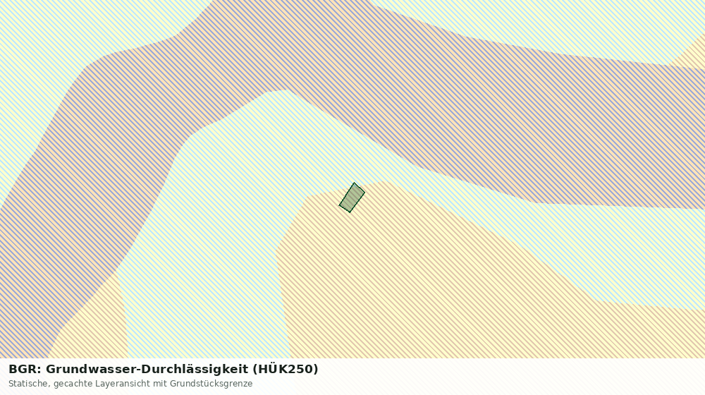 Statische Kartenansicht: BGR: Grundwasser-Durchlässigkeit (HÜK250)