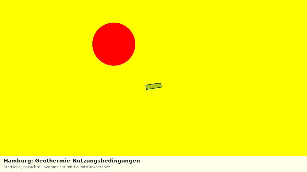 Statische Kartenansicht: Hamburg: Geothermie-Nutzungsbedingungen