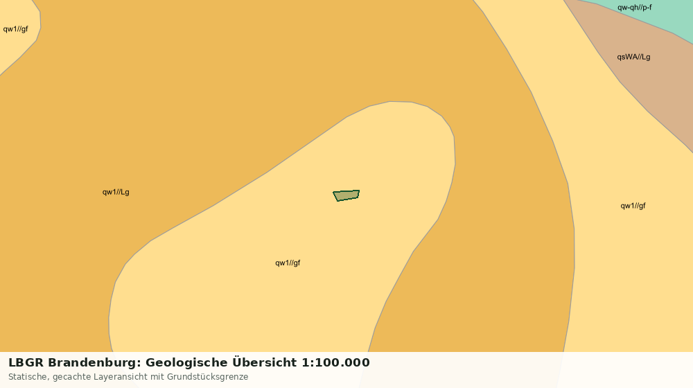 Statische Kartenansicht: LBGR Brandenburg: Geologische Übersicht 1:100.000