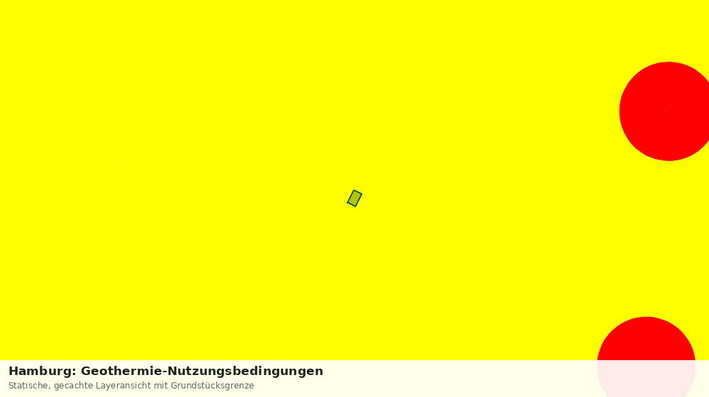Statische Kartenansicht: Hamburg: Geothermie-Nutzungsbedingungen