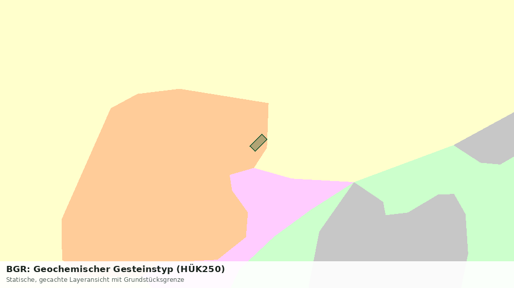 Statische Kartenansicht: BGR: Geochemischer Gesteinstyp (HÜK250)