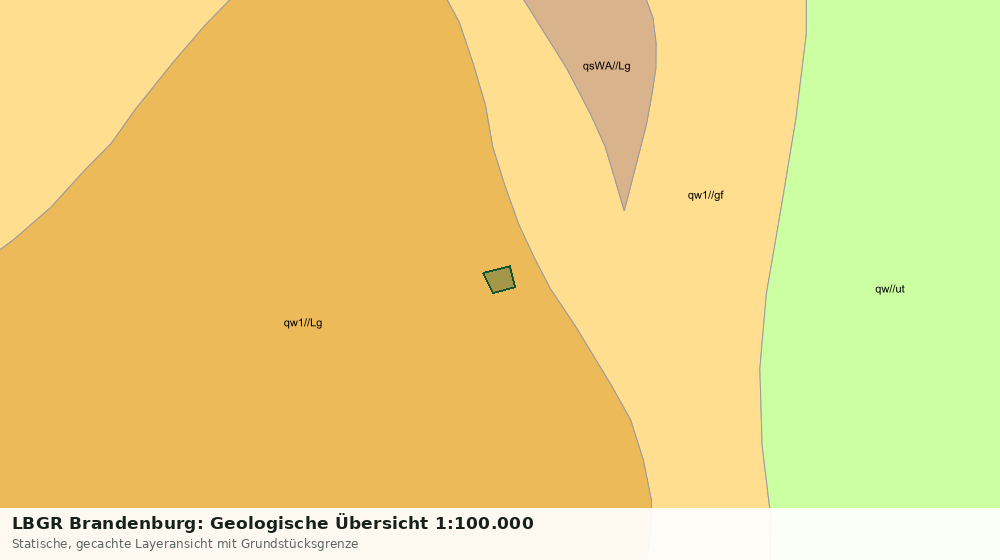 Statische Kartenansicht: LBGR Brandenburg: Geologische Übersicht 1:100.000
