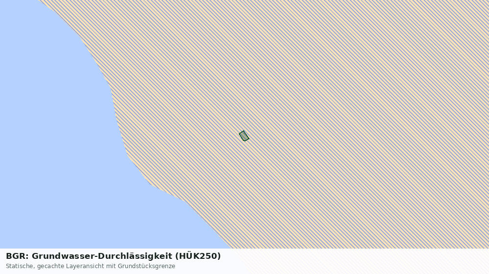 Statische Kartenansicht: BGR: Grundwasser-Durchlässigkeit (HÜK250)