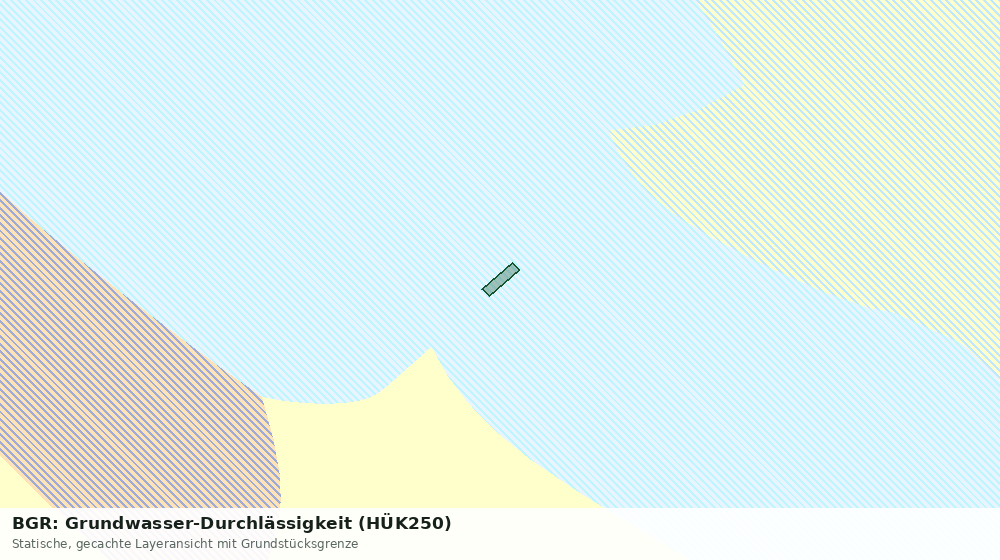 Statische Kartenansicht: BGR: Grundwasser-Durchlässigkeit (HÜK250)