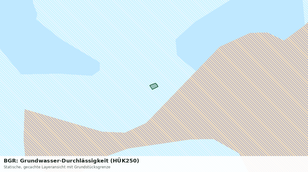 Statische Kartenansicht: BGR: Grundwasser-Durchlässigkeit (HÜK250)