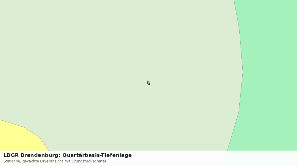 Statische Kartenansicht: LBGR Brandenburg: Quartärbasis-Tiefenlage