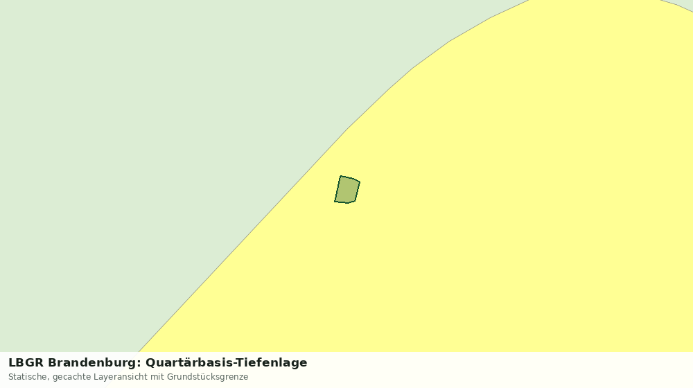 Statische Kartenansicht: LBGR Brandenburg: Quartärbasis-Tiefenlage