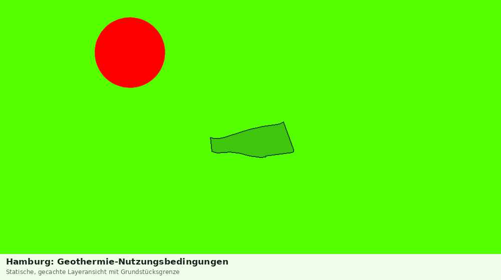Statische Kartenansicht: Hamburg: Geothermie-Nutzungsbedingungen