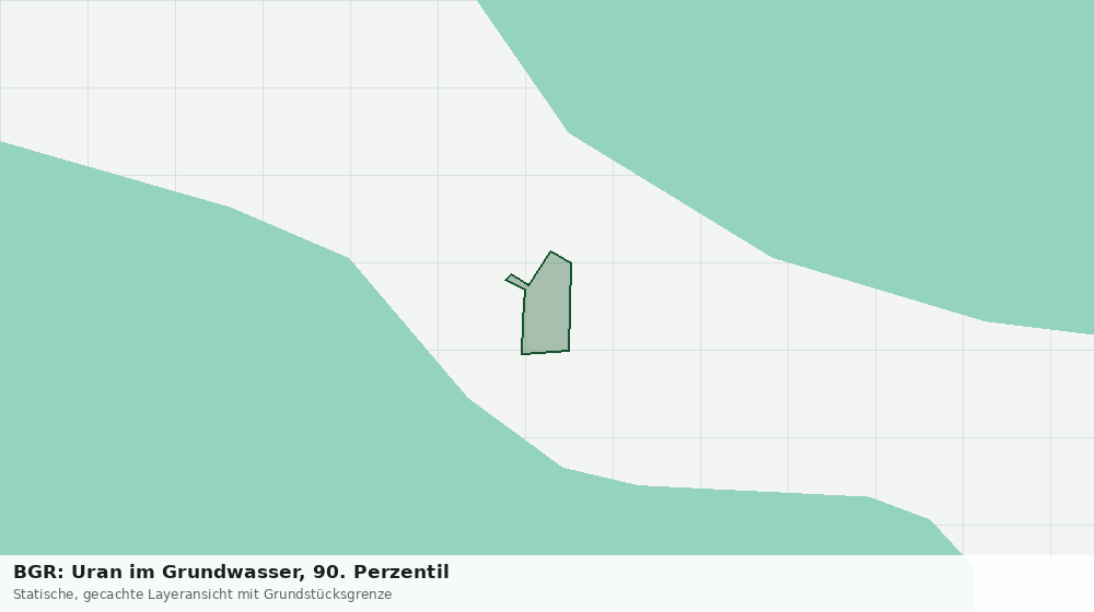 Statische Kartenansicht: BGR: Uran im Grundwasser, 90. Perzentil