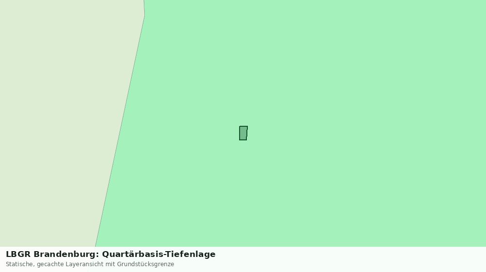 Statische Kartenansicht: LBGR Brandenburg: Quartärbasis-Tiefenlage