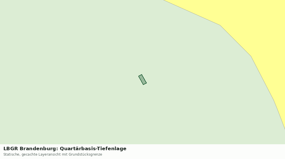 Statische Kartenansicht: LBGR Brandenburg: Quartärbasis-Tiefenlage