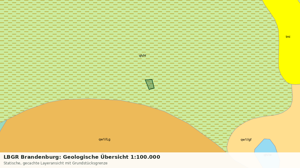 Statische Kartenansicht: LBGR Brandenburg: Geologische Übersicht 1:100.000