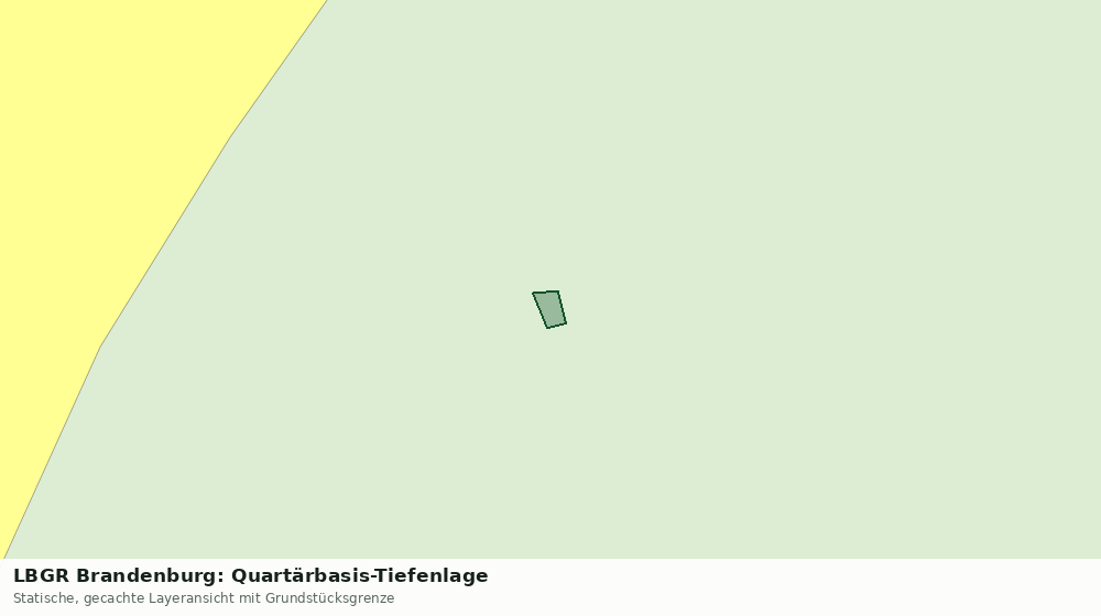 Statische Kartenansicht: LBGR Brandenburg: Quartärbasis-Tiefenlage