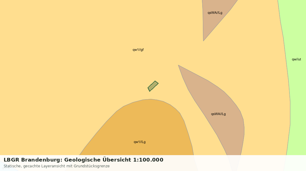 Statische Kartenansicht: LBGR Brandenburg: Geologische Übersicht 1:100.000