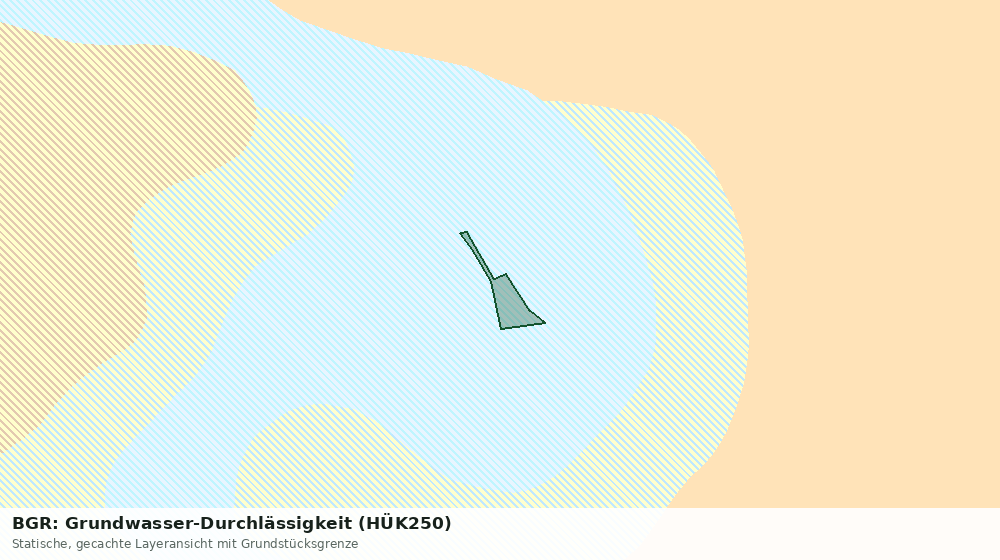 Statische Kartenansicht: BGR: Grundwasser-Durchlässigkeit (HÜK250)