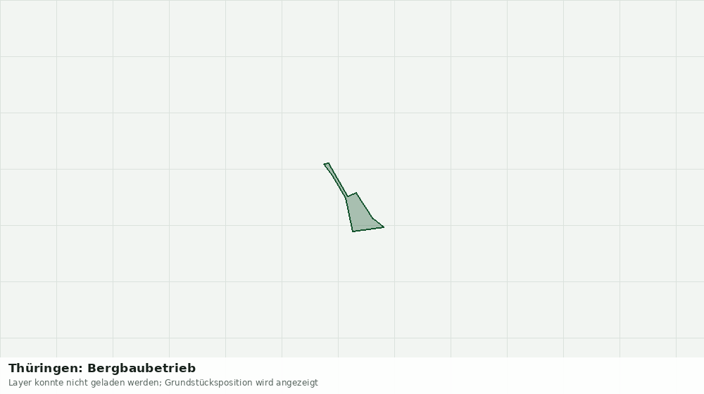 Statische Kartenansicht: Thüringen: Bergbaubetrieb