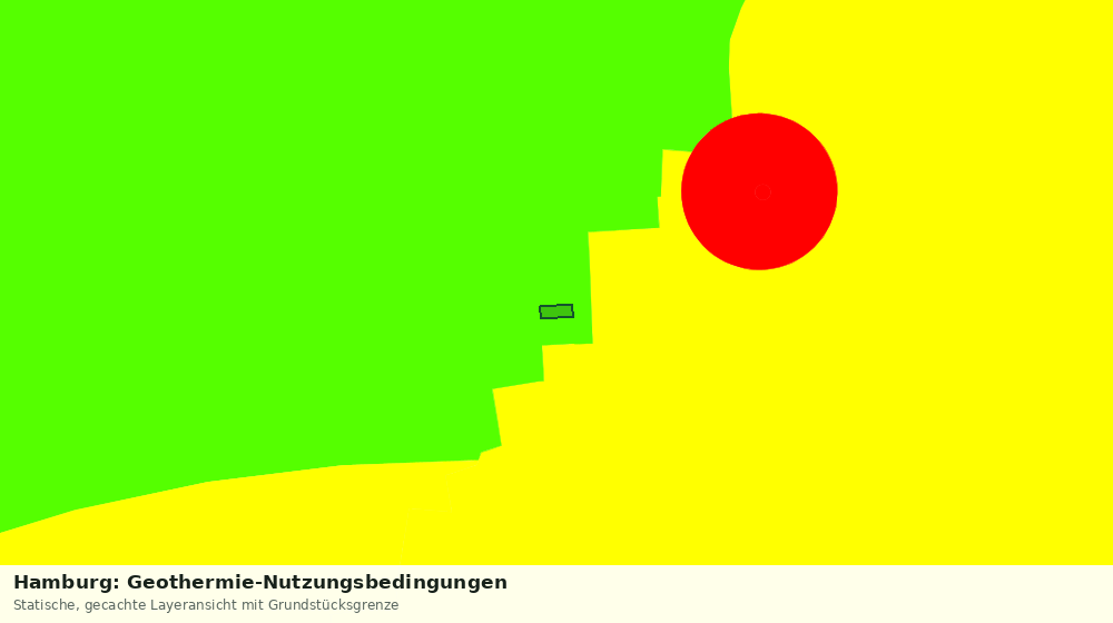 Statische Kartenansicht: Hamburg: Geothermie-Nutzungsbedingungen