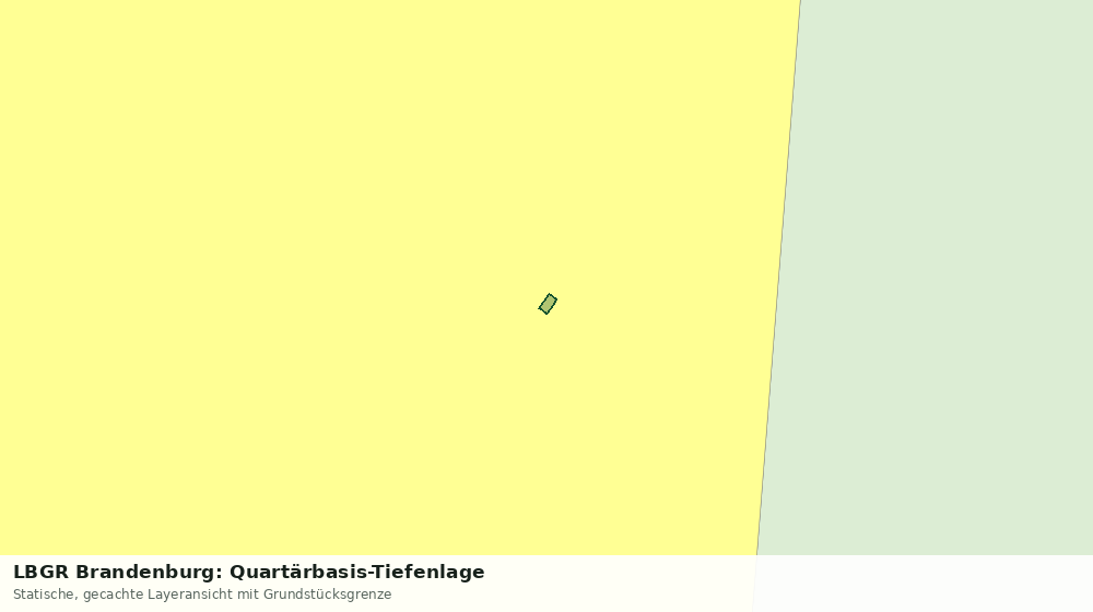 Statische Kartenansicht: LBGR Brandenburg: Quartärbasis-Tiefenlage