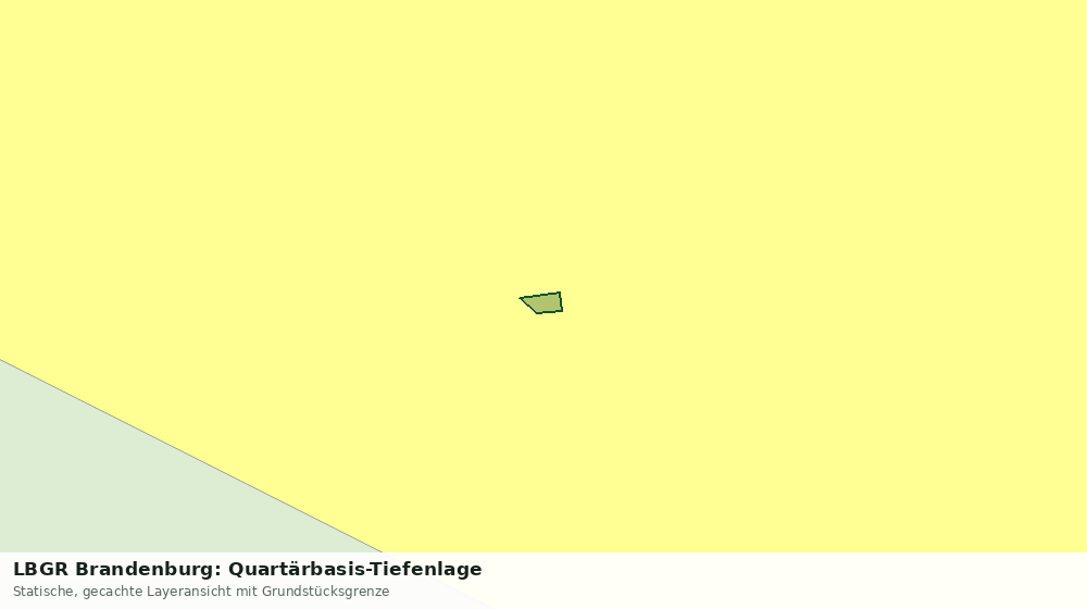 Statische Kartenansicht: LBGR Brandenburg: Quartärbasis-Tiefenlage