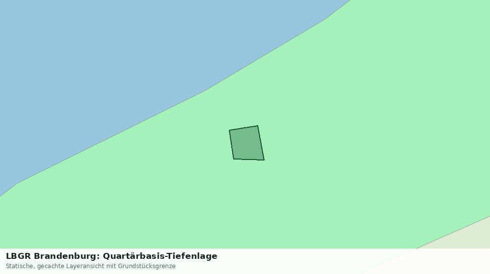 Statische Kartenansicht: LBGR Brandenburg: Quartärbasis-Tiefenlage