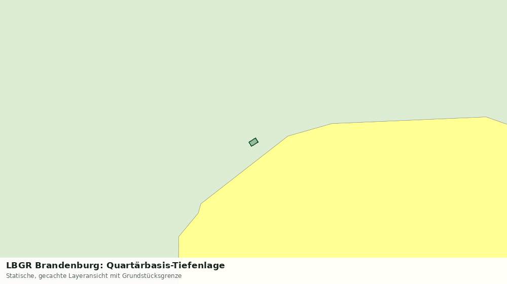 Statische Kartenansicht: LBGR Brandenburg: Quartärbasis-Tiefenlage
