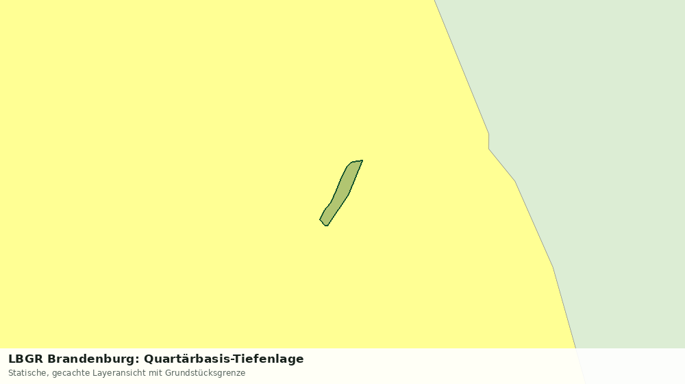 Statische Kartenansicht: LBGR Brandenburg: Quartärbasis-Tiefenlage