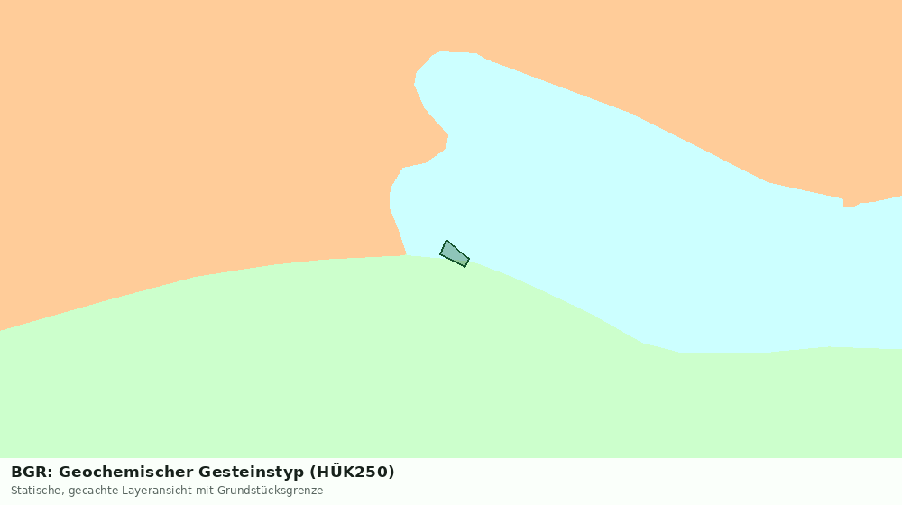 Statische Kartenansicht: BGR: Geochemischer Gesteinstyp (HÜK250)