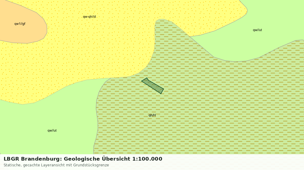 Statische Kartenansicht: LBGR Brandenburg: Geologische Übersicht 1:100.000