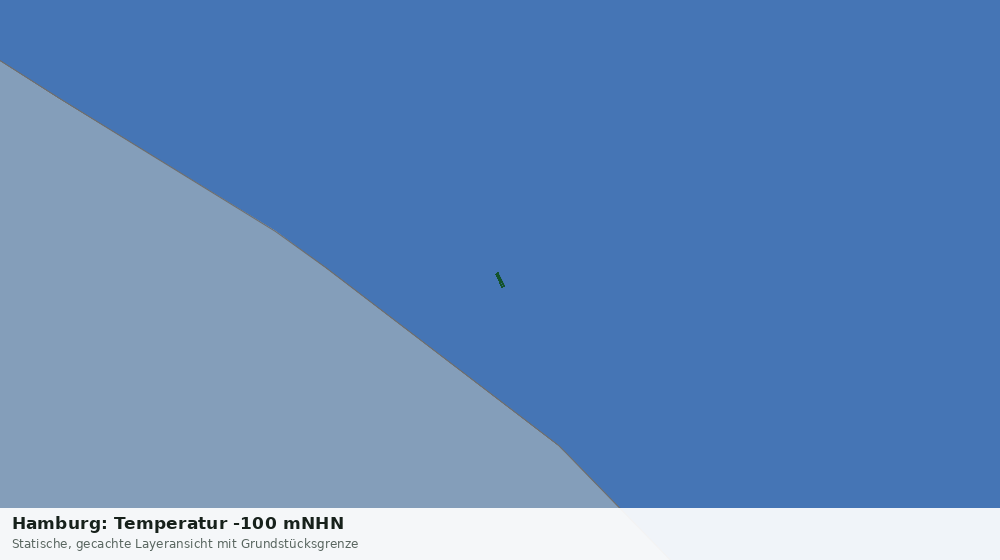 Statische Kartenansicht: Hamburg: Temperatur -100 mNHN