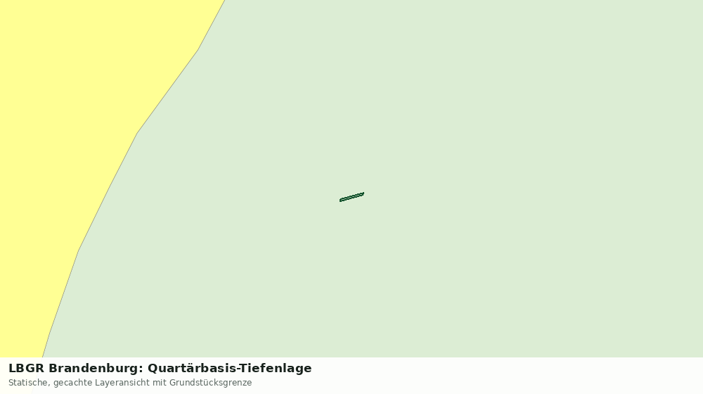 Statische Kartenansicht: LBGR Brandenburg: Quartärbasis-Tiefenlage